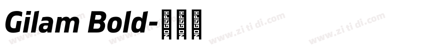 Gilam Bold字体转换